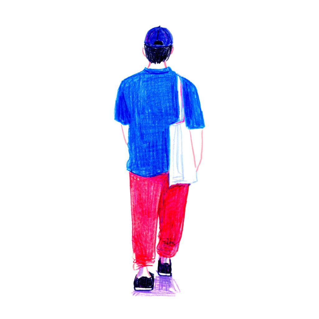 イラストレーター トモマツユキ｜Looking at People｜アナログイラスト