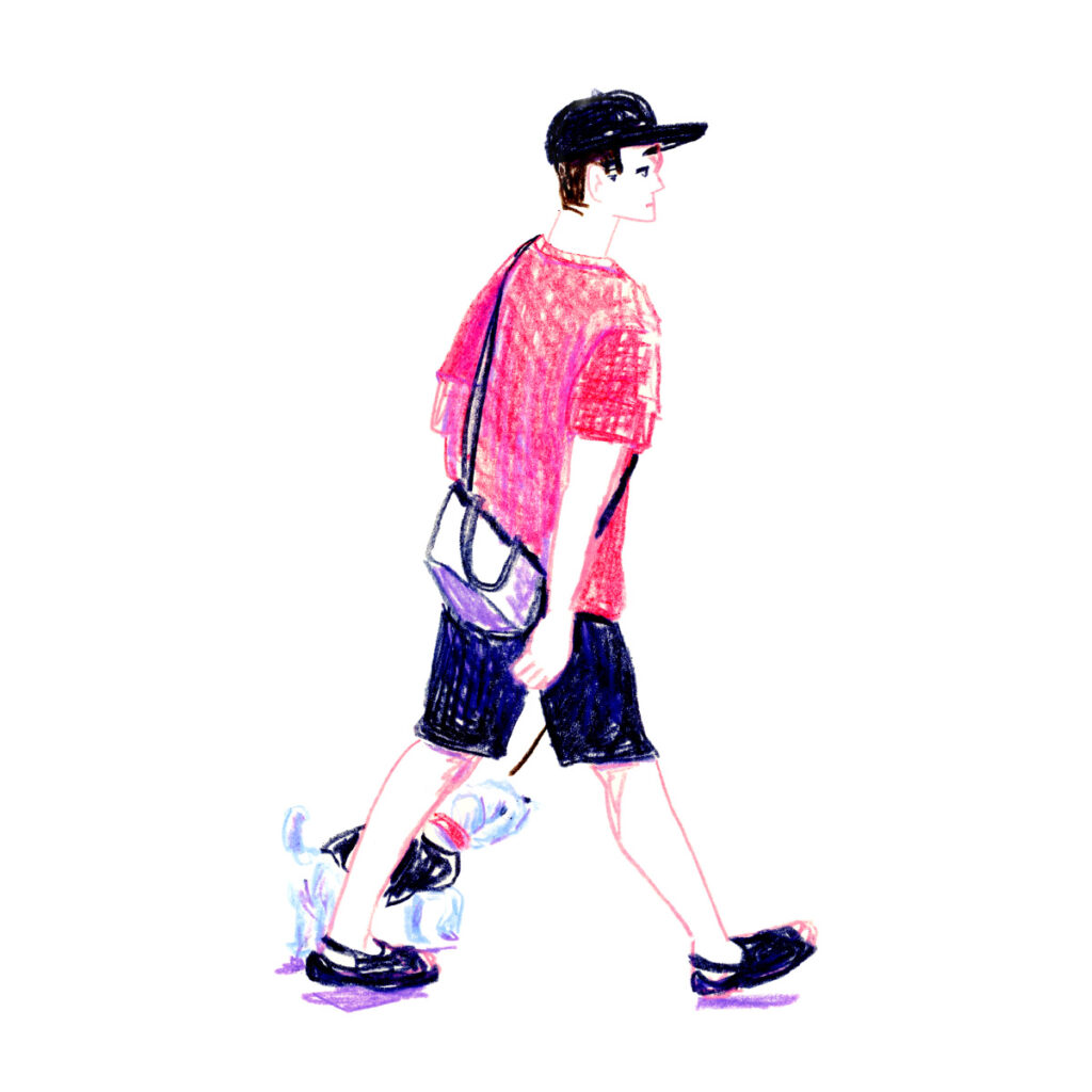 イラストレーター トモマツユキ｜Looking at People｜アナログイラスト