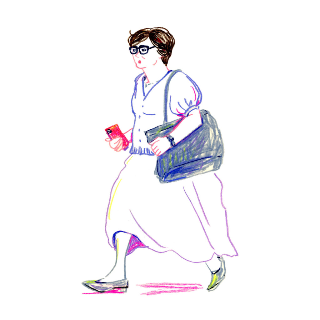 イラストレーター トモマツユキ｜Looking at People｜アナログイラスト