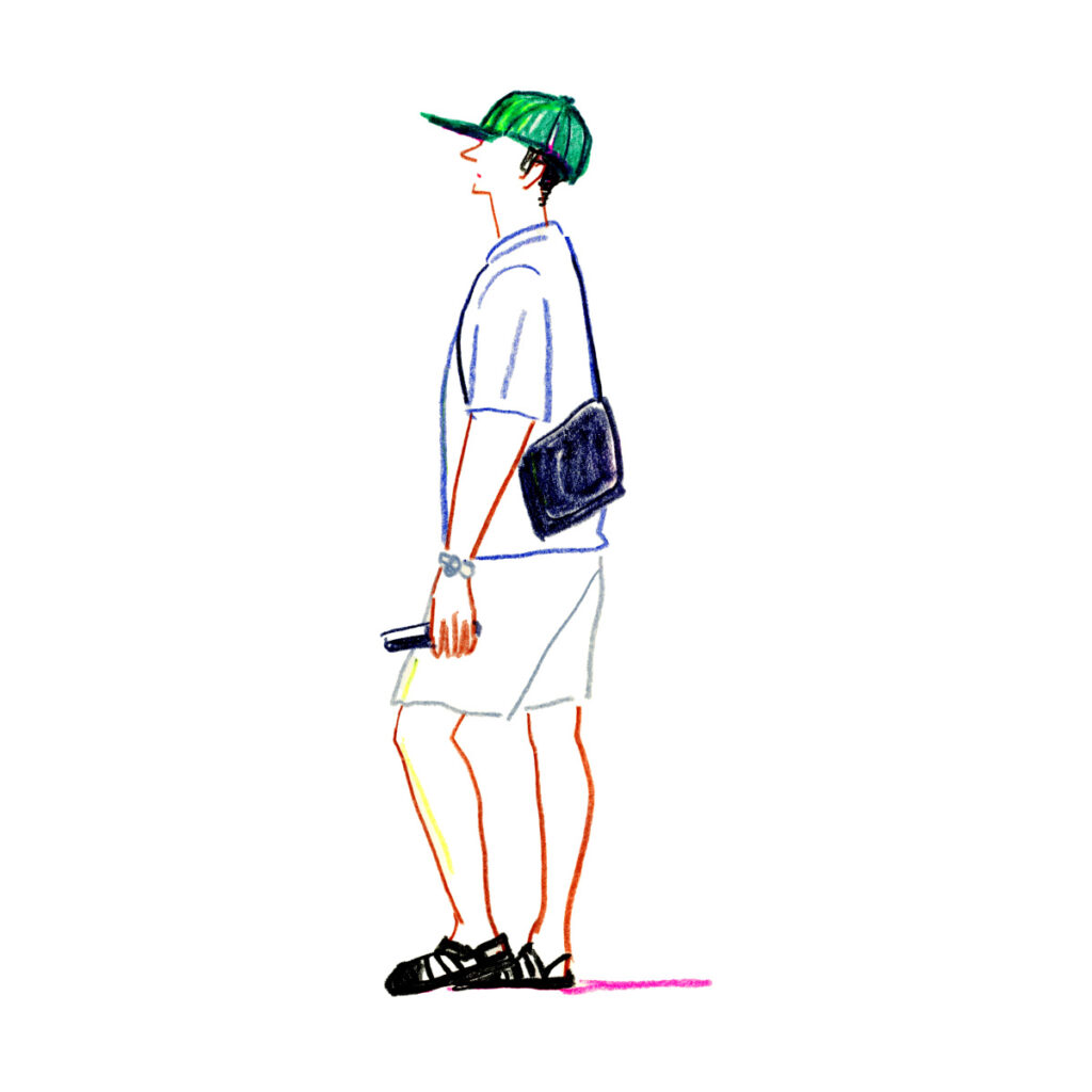 イラストレーター トモマツユキ｜Looking at People｜アナログイラスト