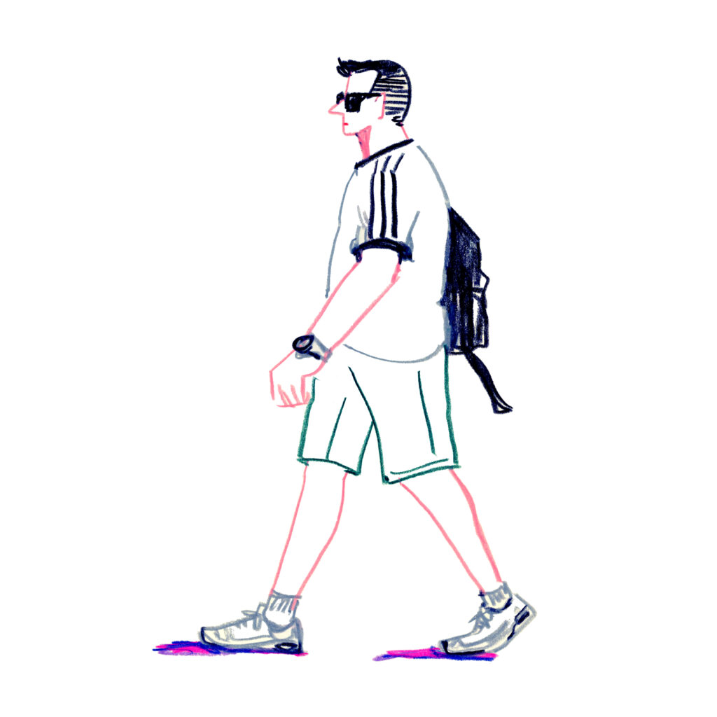 イラストレーター トモマツユキ｜Looking at People｜アナログイラスト
