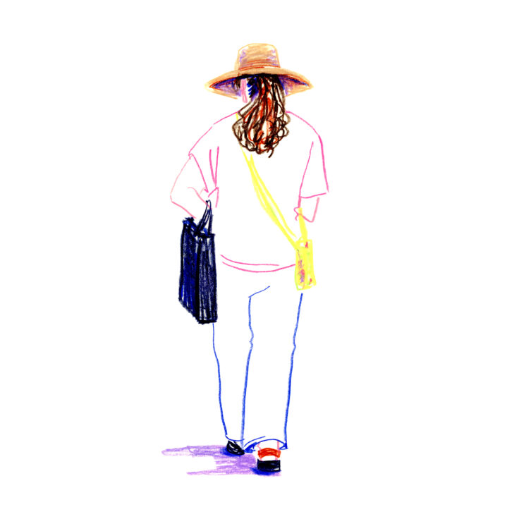 イラストレーター トモマツユキ｜Looking at People｜アナログイラスト