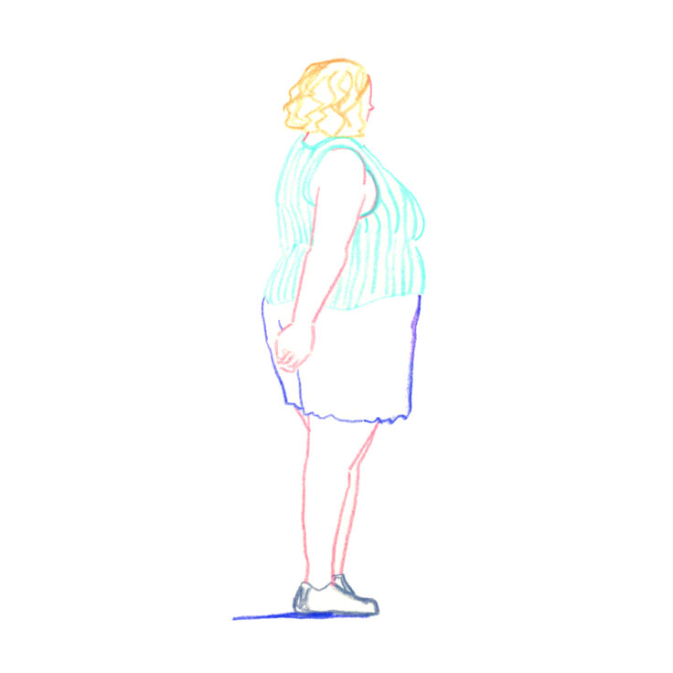 イラストレーター トモマツユキ｜Looking at People｜アナログイラスト