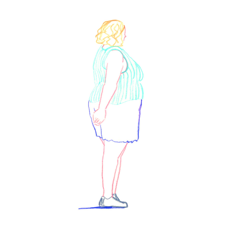イラストレーター トモマツユキ｜Looking at People｜アナログイラスト