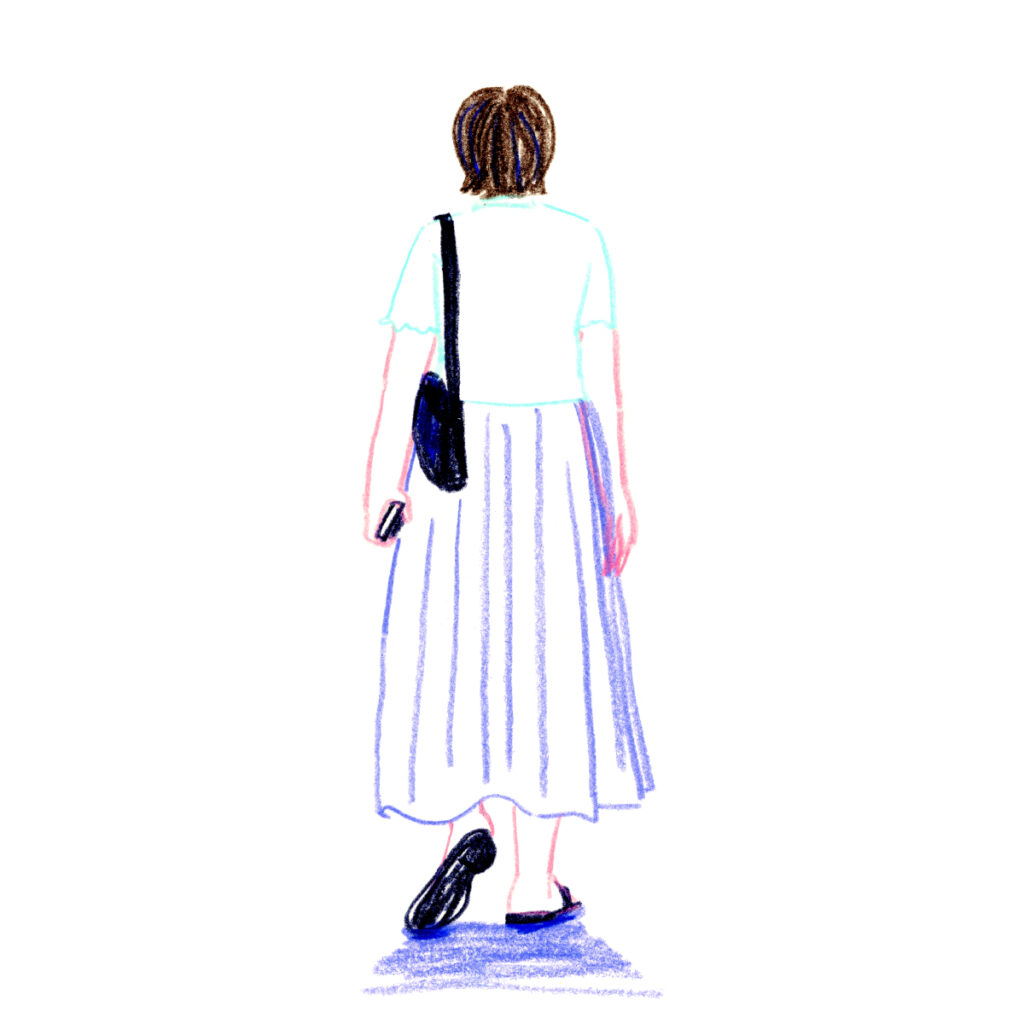 イラストレーター トモマツユキ｜Looking at People｜アナログイラスト