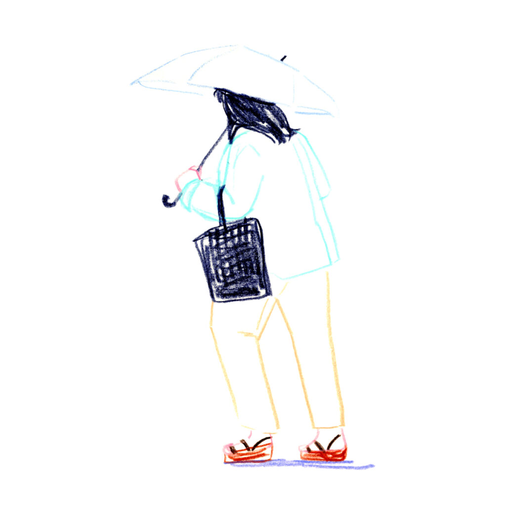 イラストレーター トモマツユキ｜Looking at People｜アナログイラスト