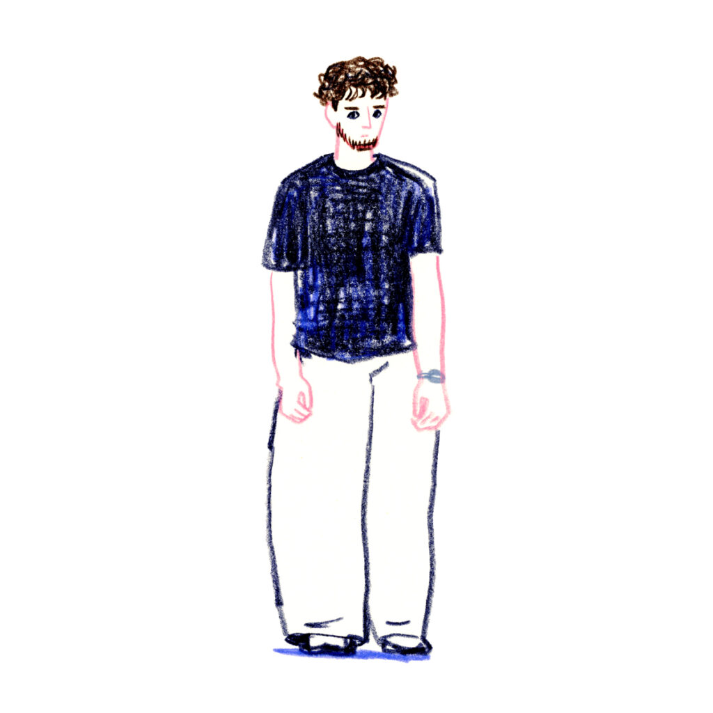 イラストレーター トモマツユキ｜Looking at People｜アナログイラスト