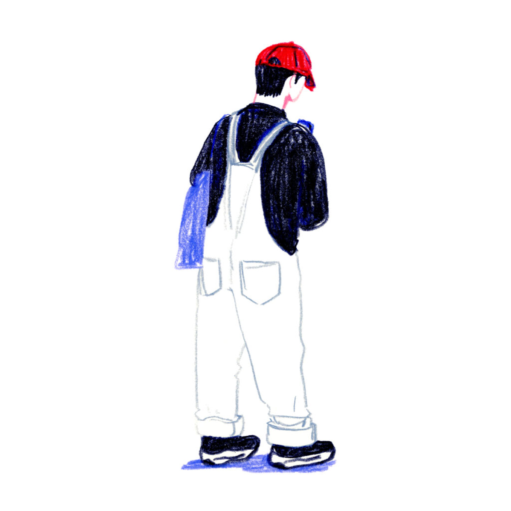 イラストレーター トモマツユキ｜Looking at People｜アナログイラスト