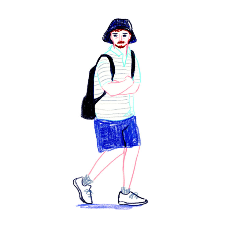 イラストレーター トモマツユキ｜Looking at People｜アナログイラスト