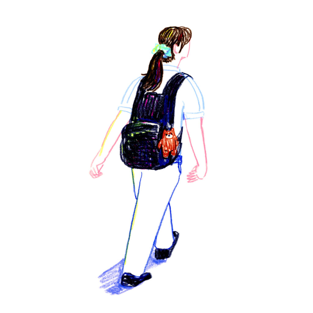 イラストレーター トモマツユキ｜Looking at People｜アナログイラスト