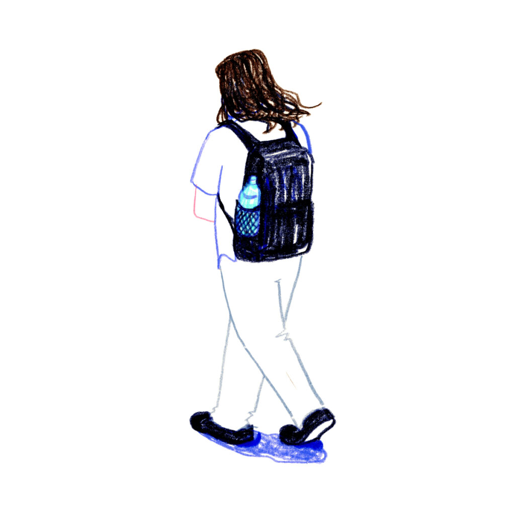 イラストレーター トモマツユキ｜Looking at People｜アナログイラスト
