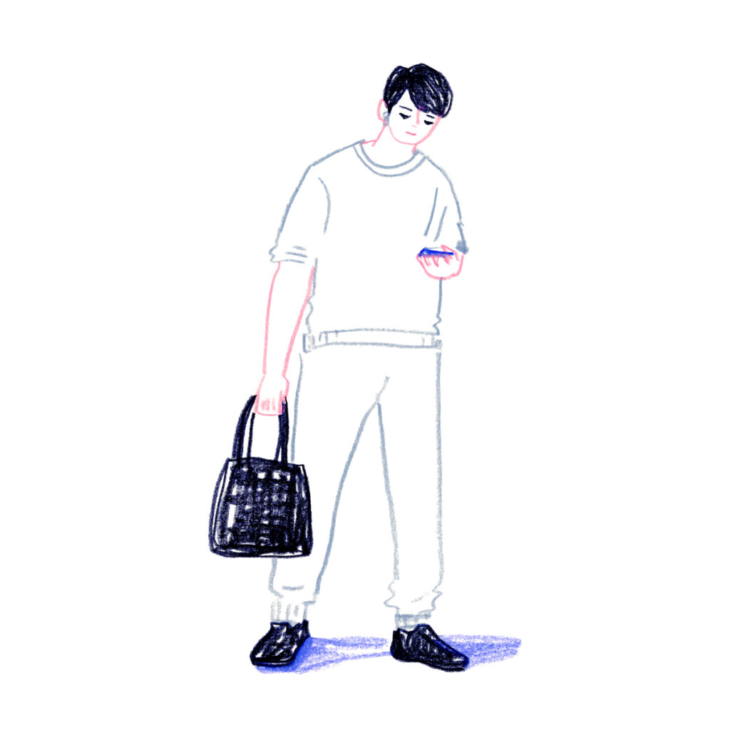 イラストレーター トモマツユキ｜Looking at People｜アナログイラスト
