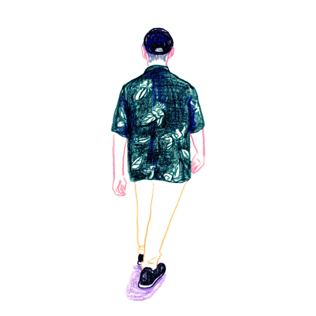 イラストレーター トモマツユキ｜Looking at People｜アナログイラスト