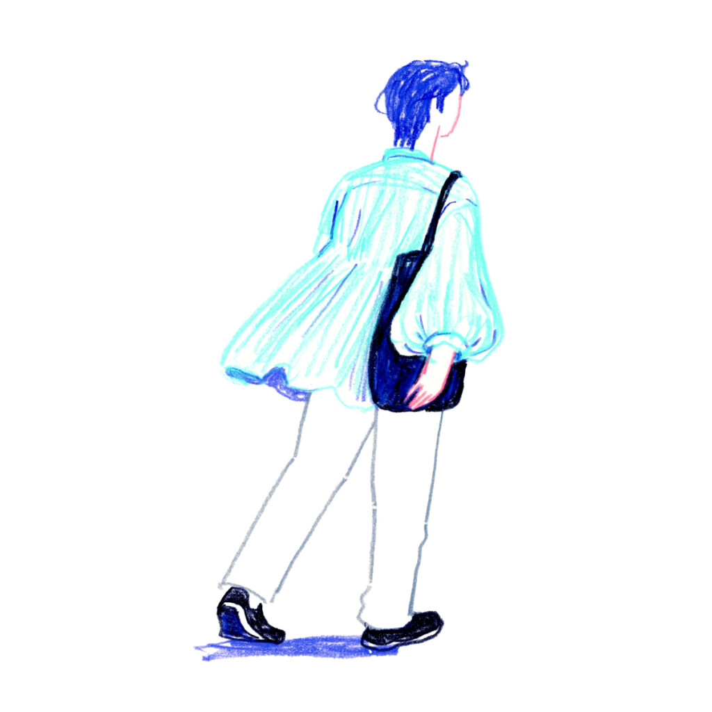 イラストレーター トモマツユキ｜Looking at People｜アナログイラスト