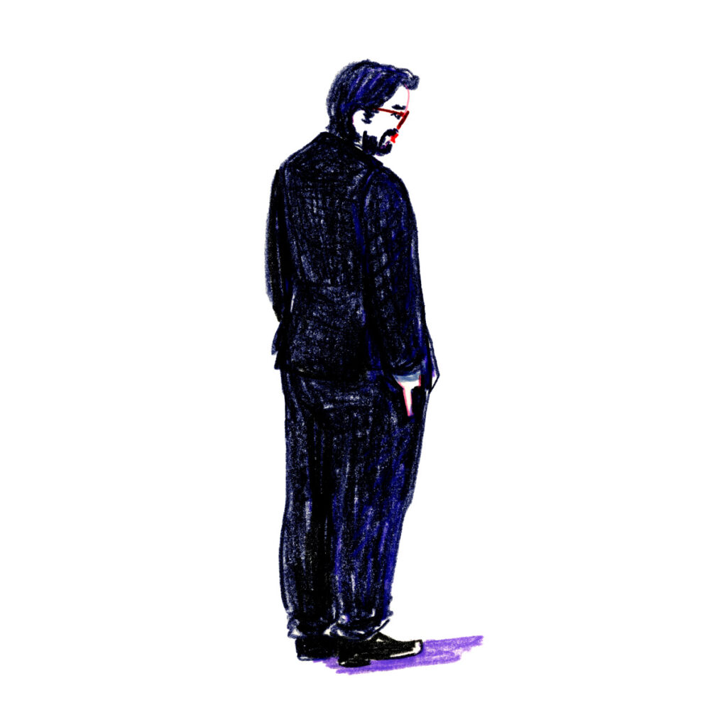 イラストレーター トモマツユキ｜Looking at People｜アナログイラスト