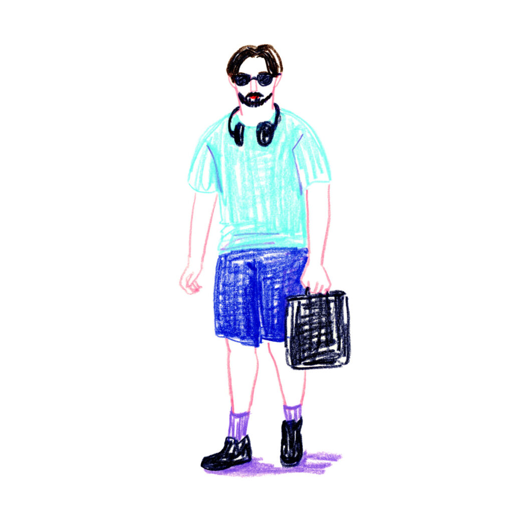 イラストレーター トモマツユキ｜Looking at People｜アナログイラスト