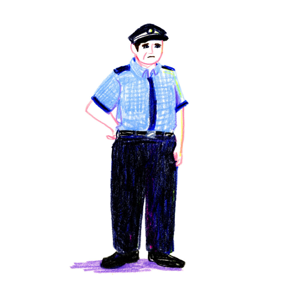 イラストレーター トモマツユキ｜Looking at People｜アナログイラスト