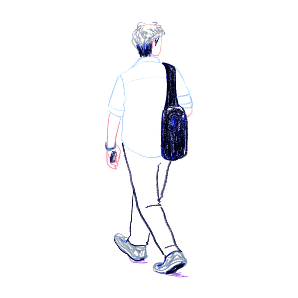 イラストレーター トモマツユキ｜Looking at People｜アナログイラスト