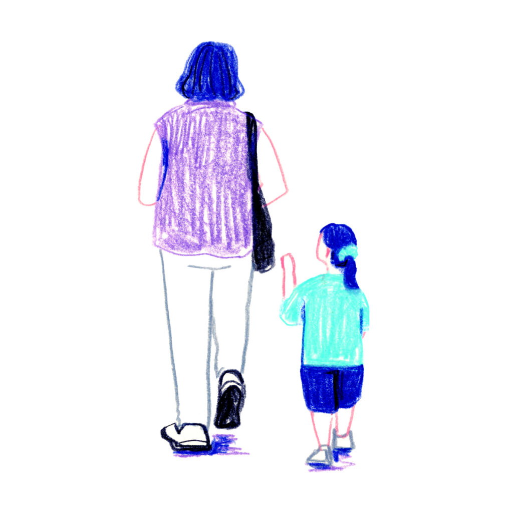 イラストレーター トモマツユキ｜Looking at People｜アナログイラスト