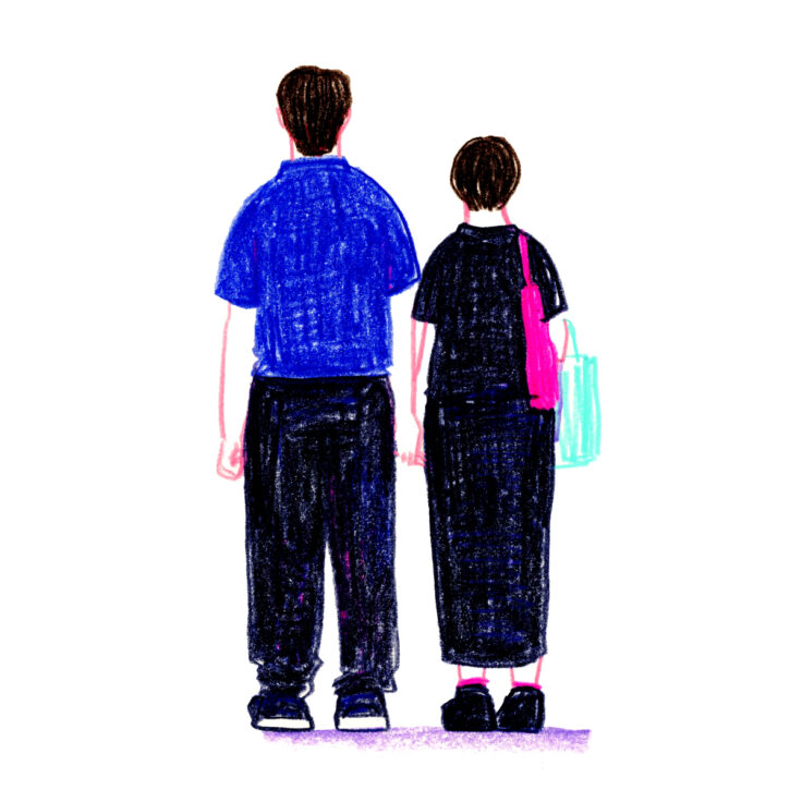 イラストレーター トモマツユキ｜Looking at People｜アナログイラスト