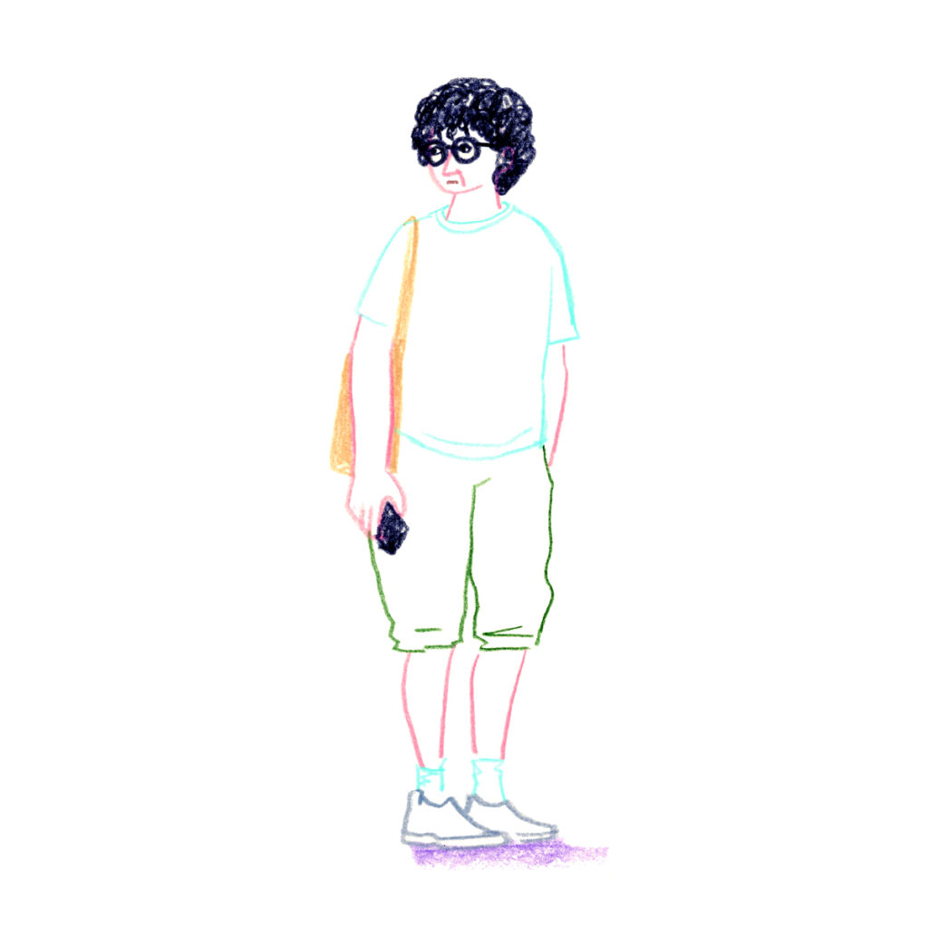 イラストレーター トモマツユキ｜Looking at People｜アナログイラスト