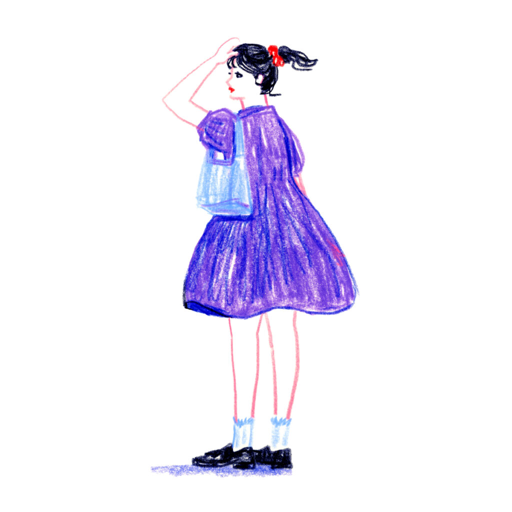 イラストレーター トモマツユキ｜Looking at People｜アナログイラスト