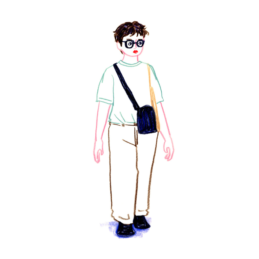イラストレーター トモマツユキ｜Looking at People｜アナログイラスト