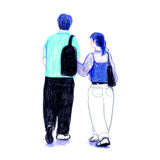 イラストレーター トモマツユキ|Looking at People|アナログイラスト