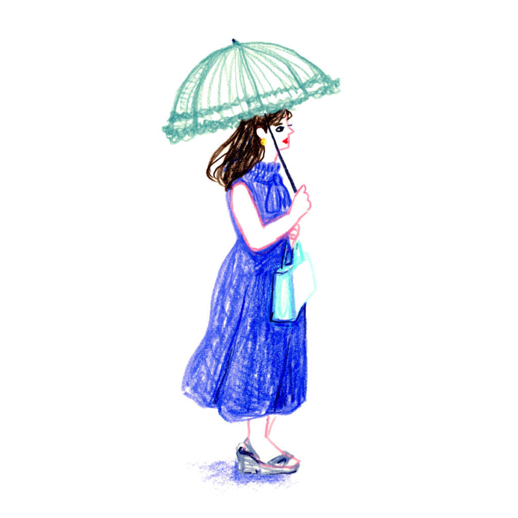 イラストレーター トモマツユキ｜Looking at People｜アナログイラスト