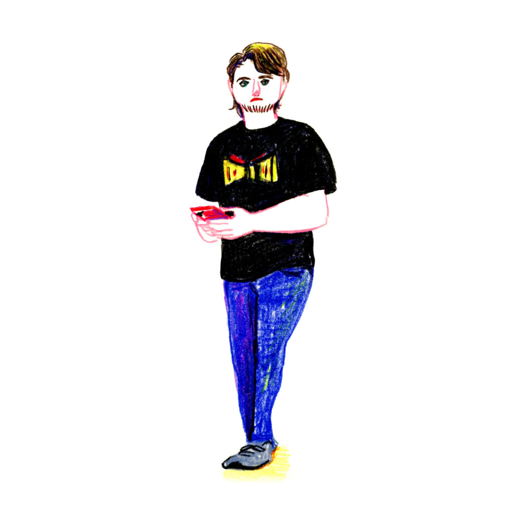 イラストレーター トモマツユキ｜Looking at People｜アナログイラスト