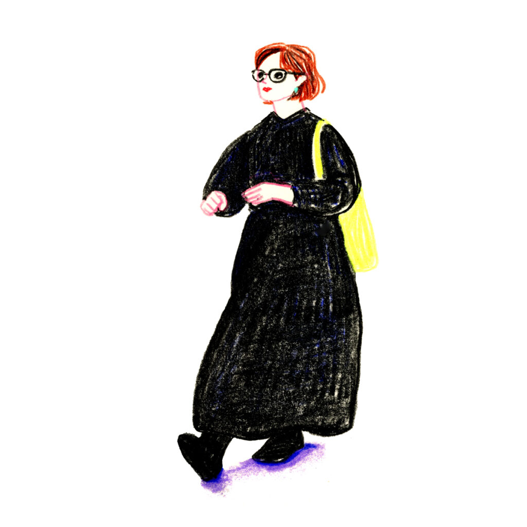 イラストレーター トモマツユキ｜Looking at People｜アナログイラスト