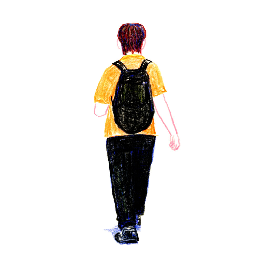 イラストレーター トモマツユキ｜Looking at People｜アナログイラスト
