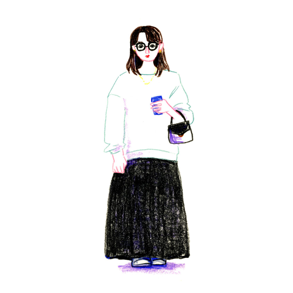 イラストレーター トモマツユキ｜Looking at People｜アナログイラスト