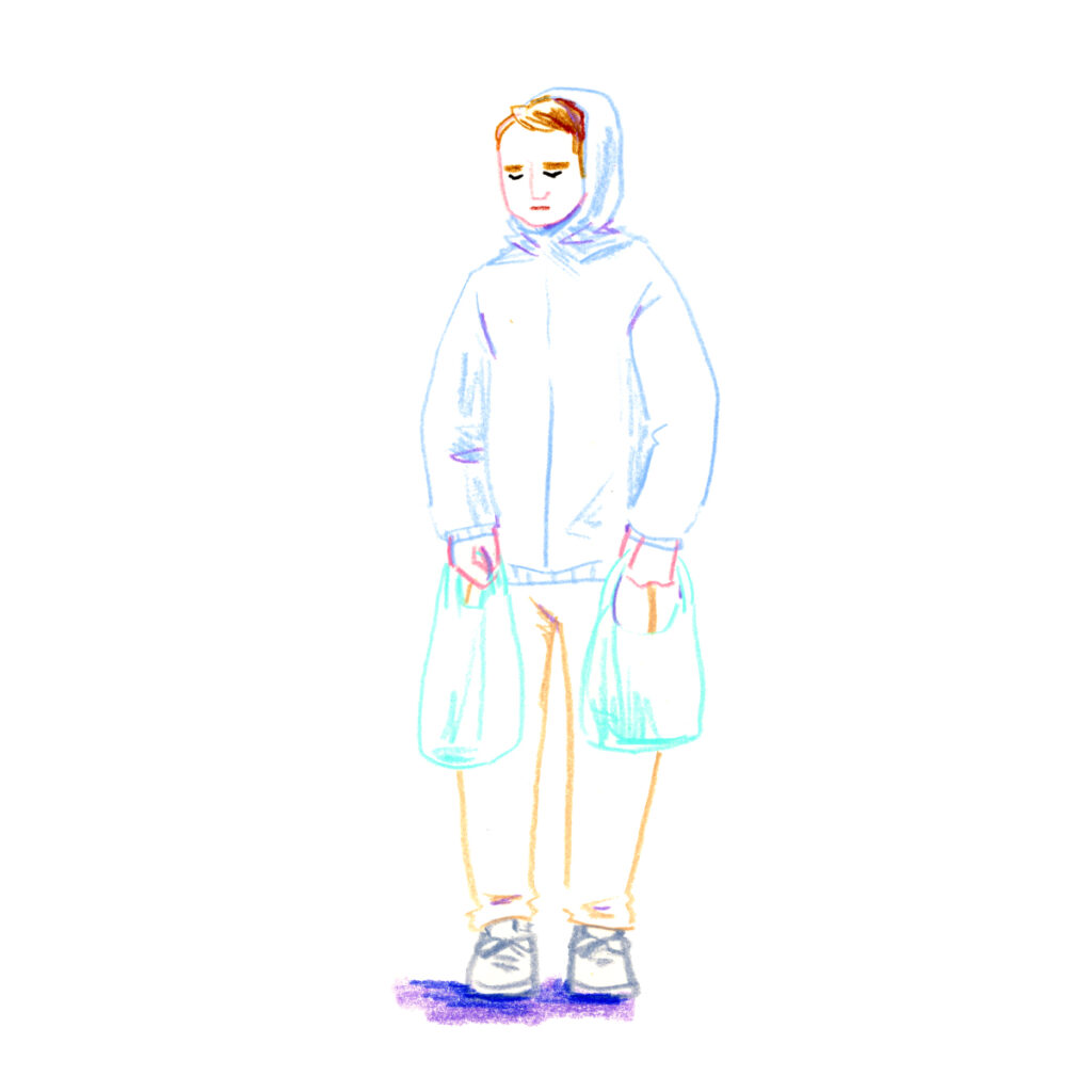 イラストレーター トモマツユキ｜Looking at People｜アナログイラスト