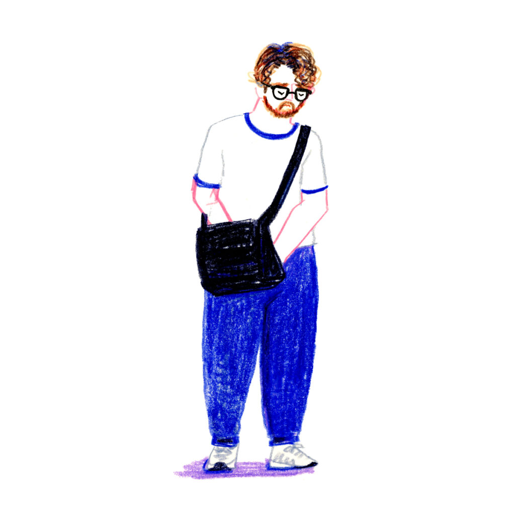 イラストレーター トモマツユキ｜Looking at People｜アナログイラスト