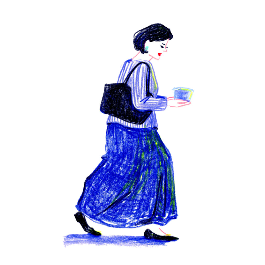 イラストレーター トモマツユキ｜Looking at People｜アナログイラスト