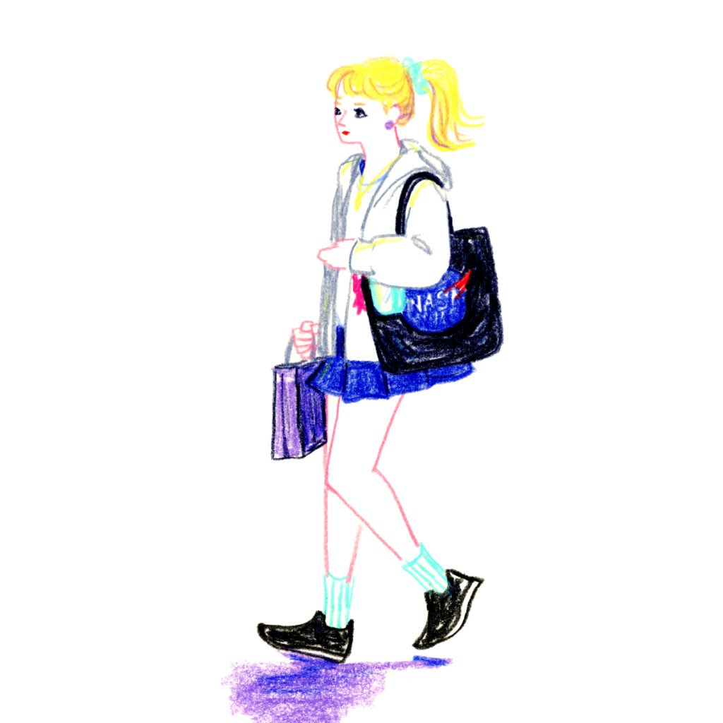 イラストレーター トモマツユキ｜Looking at People｜アナログイラスト