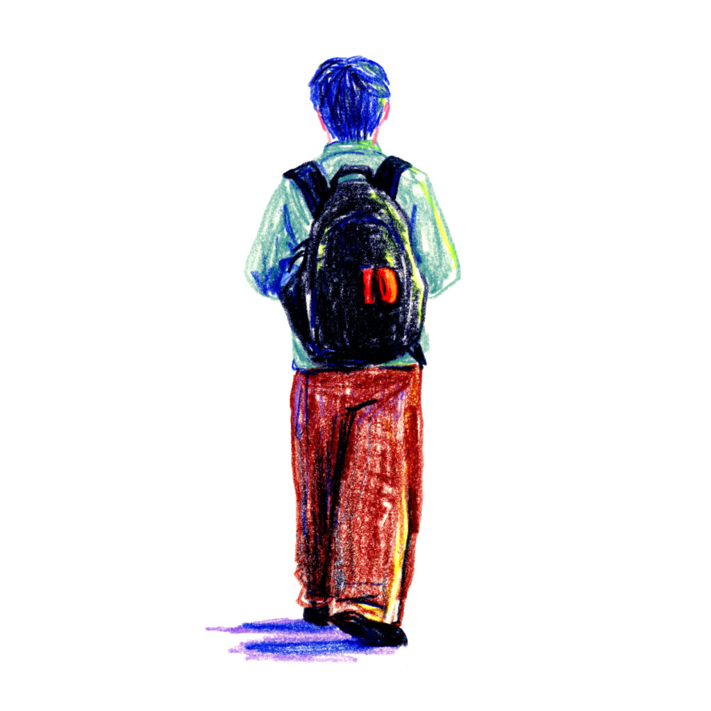 イラストレーター トモマツユキ｜Looking at People｜アナログイラスト