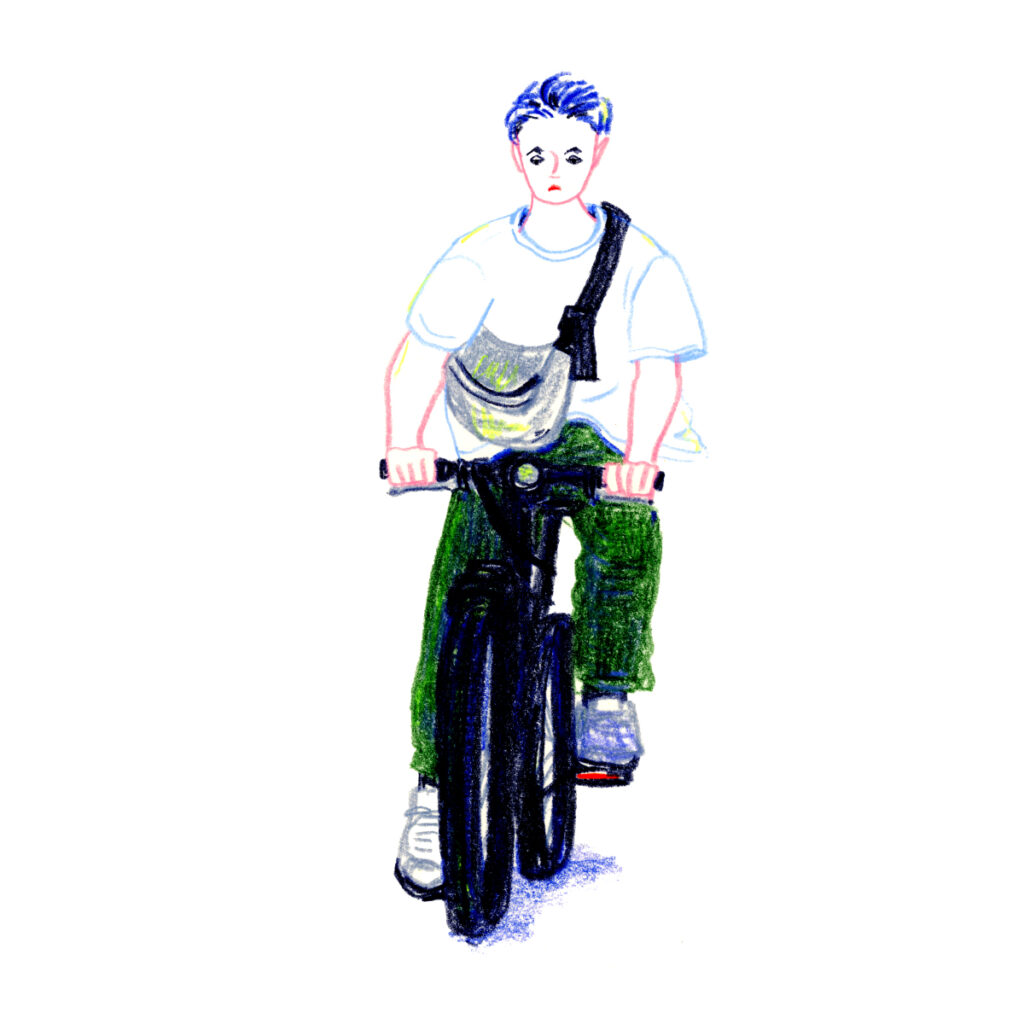 イラストレーター トモマツユキ｜Looking at People｜アナログイラスト
