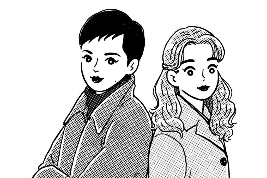 映画ナタリー「平成ドラマ委員会～懐かしドラマを令和に観てみた～ ：カバチタレ」イラスト｜イラストレーター トモマツユキ｜WORKS