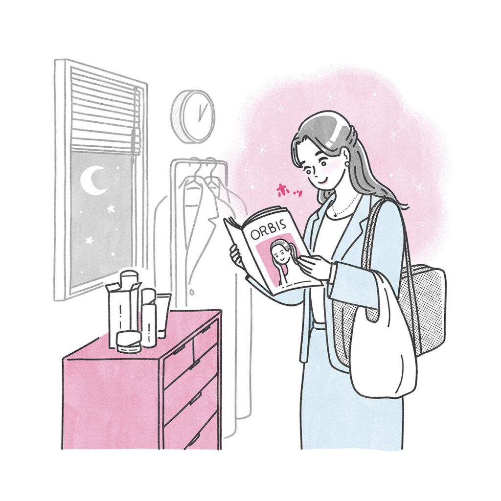 オルビス WEBマガジン「マイ・オルビス・ストーリー」イラスト｜トモマツユキ｜WORKS