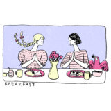 ONE SCENE no.025: Breakfast（朝食）｜トモマツユキ｜イラストレーション