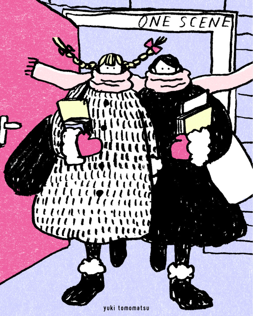 ONE SCENE no.029: Front Door（玄関ドア）｜トモマツユキ｜イラストレーション