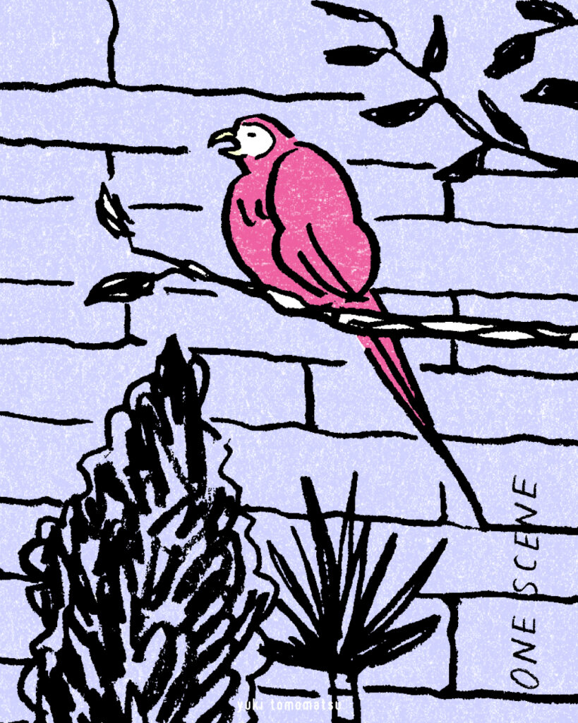 ONE SCENE no.029: Front Door（玄関ドア）｜トモマツユキ｜イラストレーション