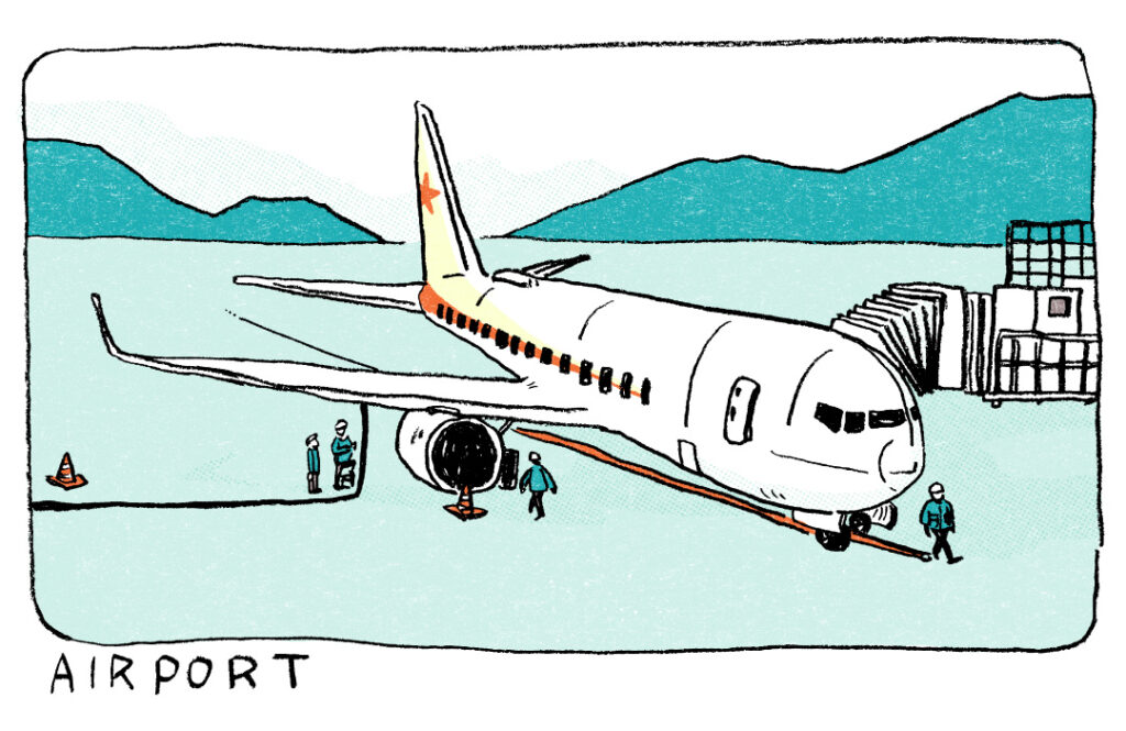 ONE SCENE ｜旅行｜トモマツユキ｜イラストレーション