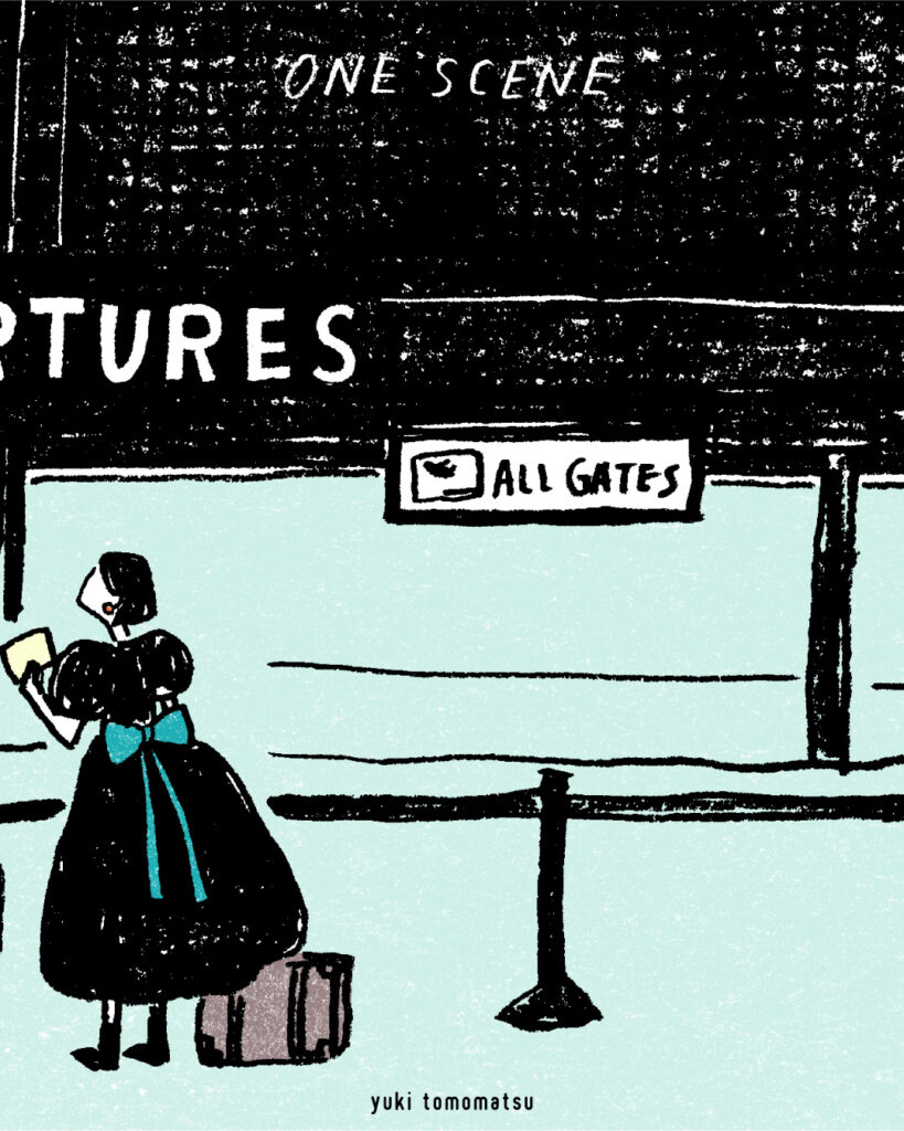 ONE SCENE ｜旅行｜トモマツユキ｜イラストレーション