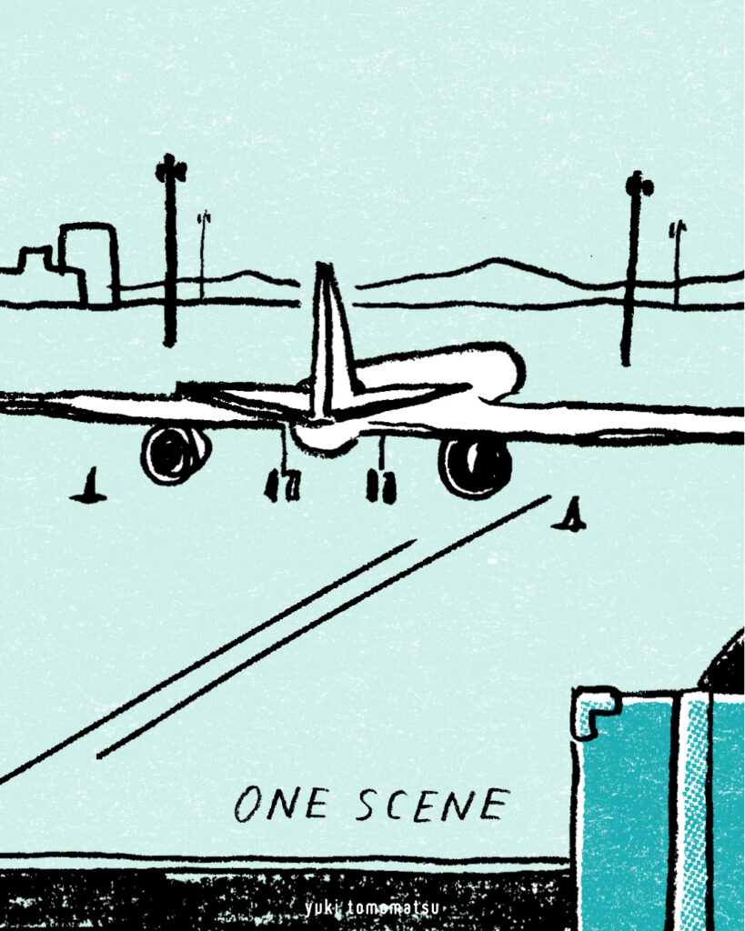 ONE SCENE ｜旅行｜トモマツユキ｜イラストレーション