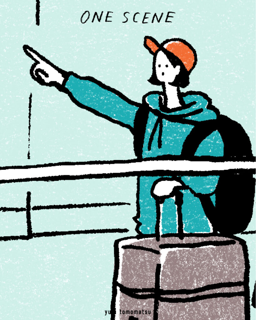 ONE SCENE ｜旅行｜トモマツユキ｜イラストレーション