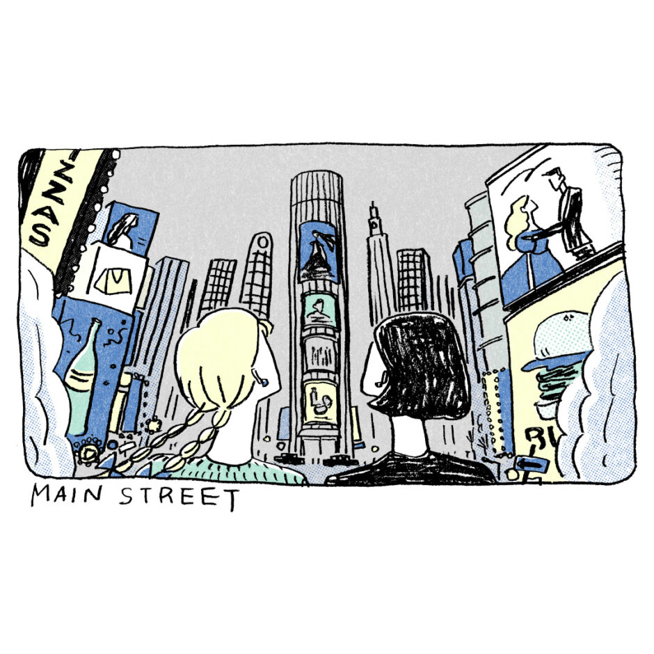 ONE SCENE ｜旅行｜トモマツユキ｜イラストレーション