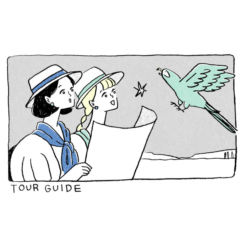 ONE SCENE ｜旅行｜トモマツユキ｜イラストレーション